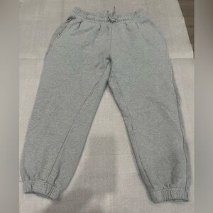 [S]Quince women Light Gray Cropped Joggers